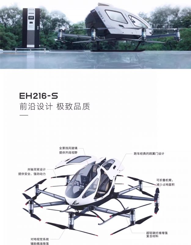 億航智能EH216-S 無人駕駛載人航空器價格參數(shù)(圖5)