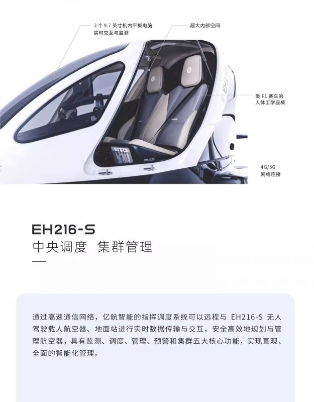 億航智能EH216-S 無人駕駛載人航空器價格參數(shù)(圖6)